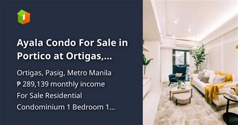 condo for sale in pasig city|ayala condo for sale.